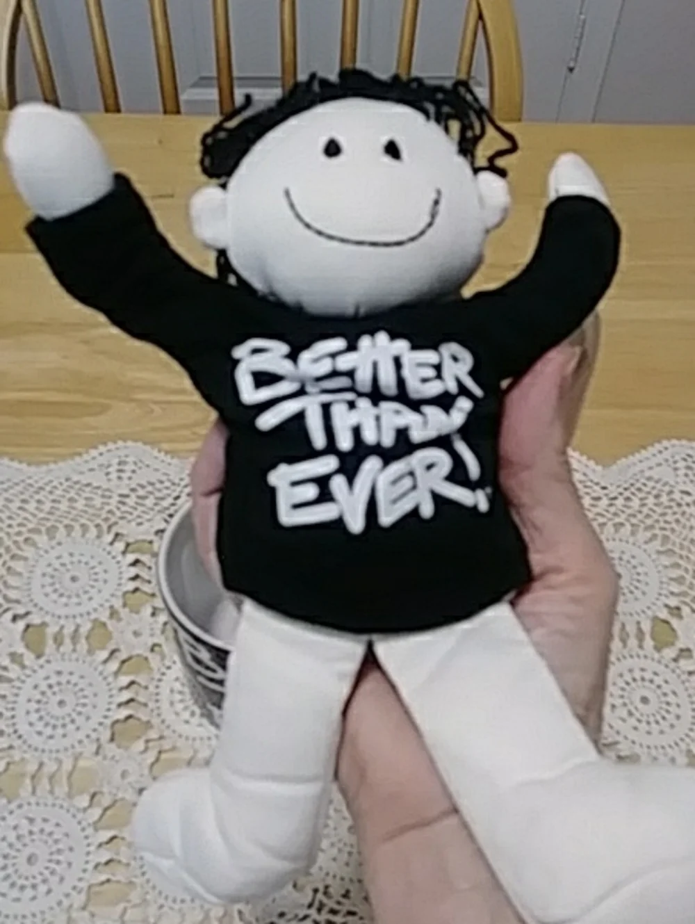 NWT gift idea for birthday, Russ Berrie cup with stuffed doll